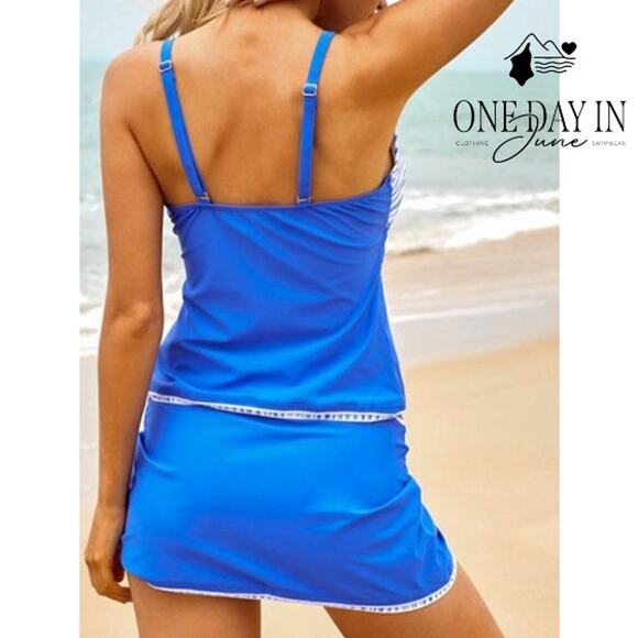 Rekita Skirted Tankini Swimsuit Size M - Picture 2 of 8